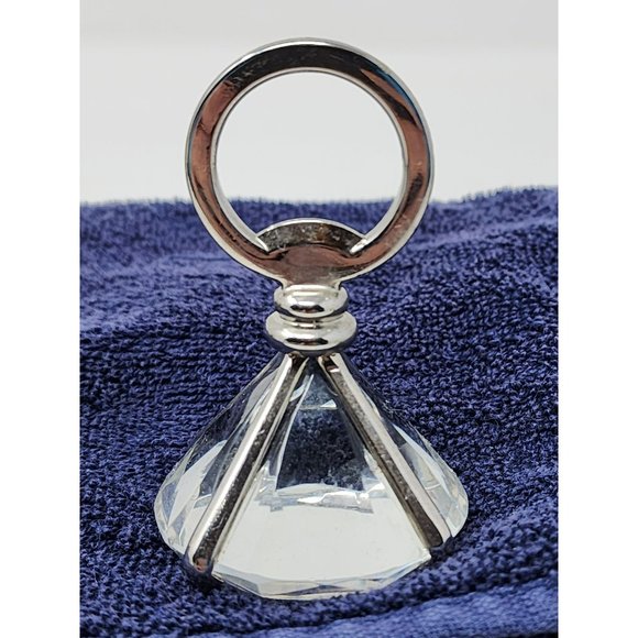 Vintage Faux Diamond Shaped Glass Bottle Opener Beer Bar Accessory Unmarked - Picture 3 of 7